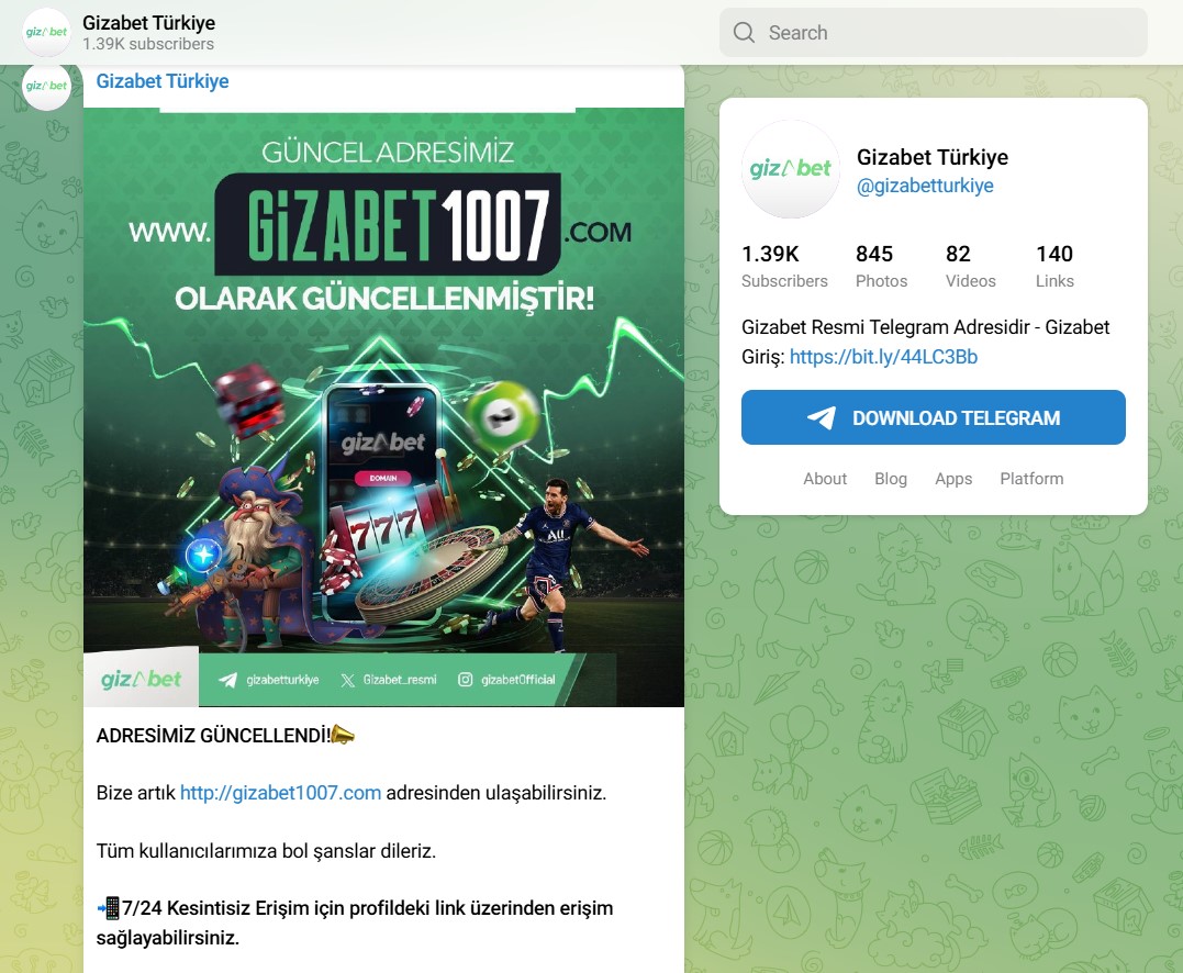 Gizabet Telegram